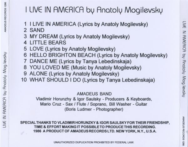      . I Live In America  CD