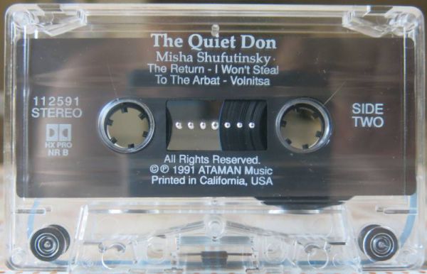 Misha Shufutinsky The Quiet Don 1992 (MC) . 