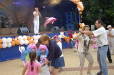 Юрий Белоусов на Дне города ЯНТАРНЫЙ 25 июля 2009