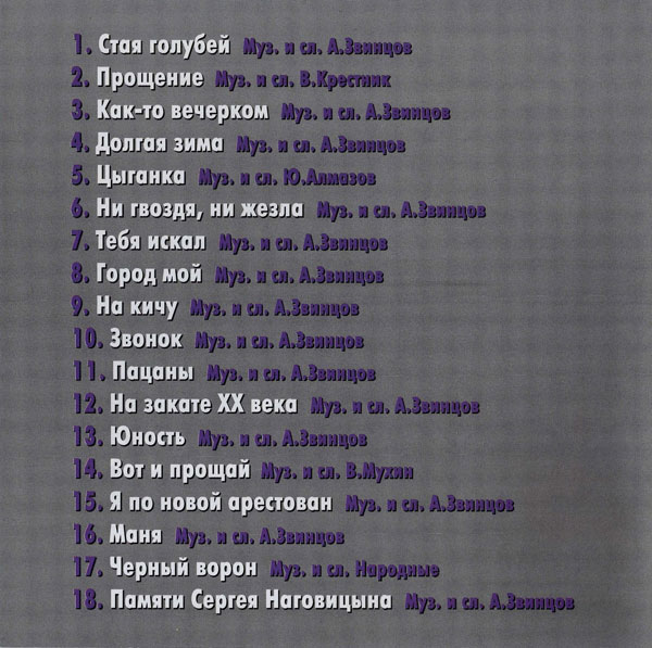 Александр Звинцов Город мой 2010