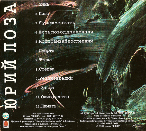 Юрий Лоза Для ума 1995 (CD)