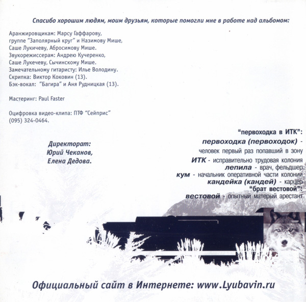 Сергей Любавин Возвращение волчонка 2003 (CD)