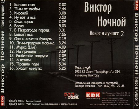Виктор Ночной Новое и лучшее 2 2005