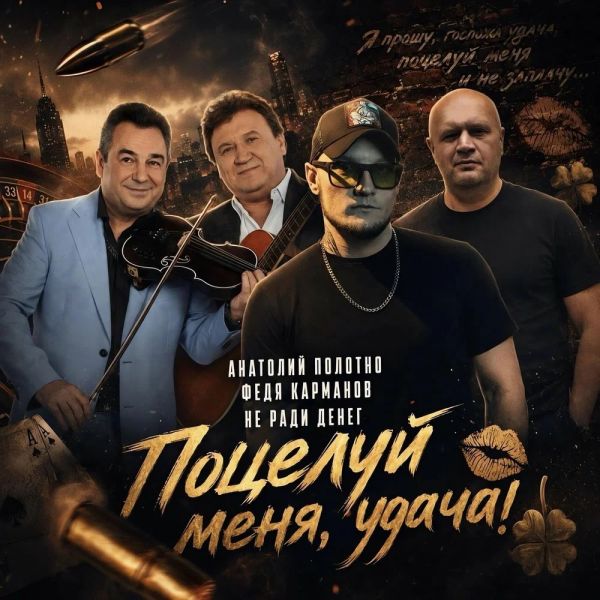 Анатолий Полотно «Поцелуй меня, удача! (feat Не Ради Денег, Федя Карманов)» 2026 Анатолий Полотно «Поцелуй меня, удача! (feat Не Ради Денег, Федя Карманов)» 2026