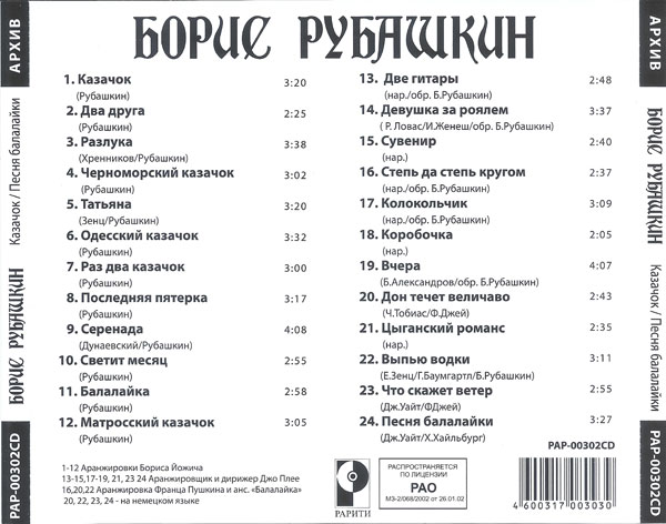    /   2002 (CD)