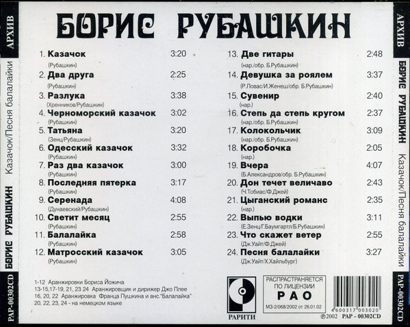    /   2002 (CD)