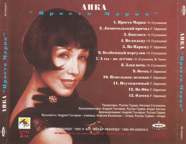 Анка Просто Мария 1995 (CD)