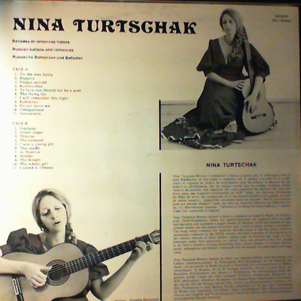 Nina Turtschak Ballades Et Romances Russes 1984 (LP)