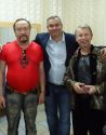 В.Урецкий с легендарными "Песнярами" А.Кашепаровым и Л.Борткевичем