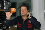 Игорь Корж во время прямого эфира на радио «Русский Берлин». 24 марта 2010 года