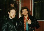Дёма Громов и Валерий Скородед лидер гр. Мангол Шуудан. Германия, г. Берлин 1992 г.